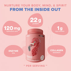 Birdman Fitmingo powder dissolving in water for quick intake