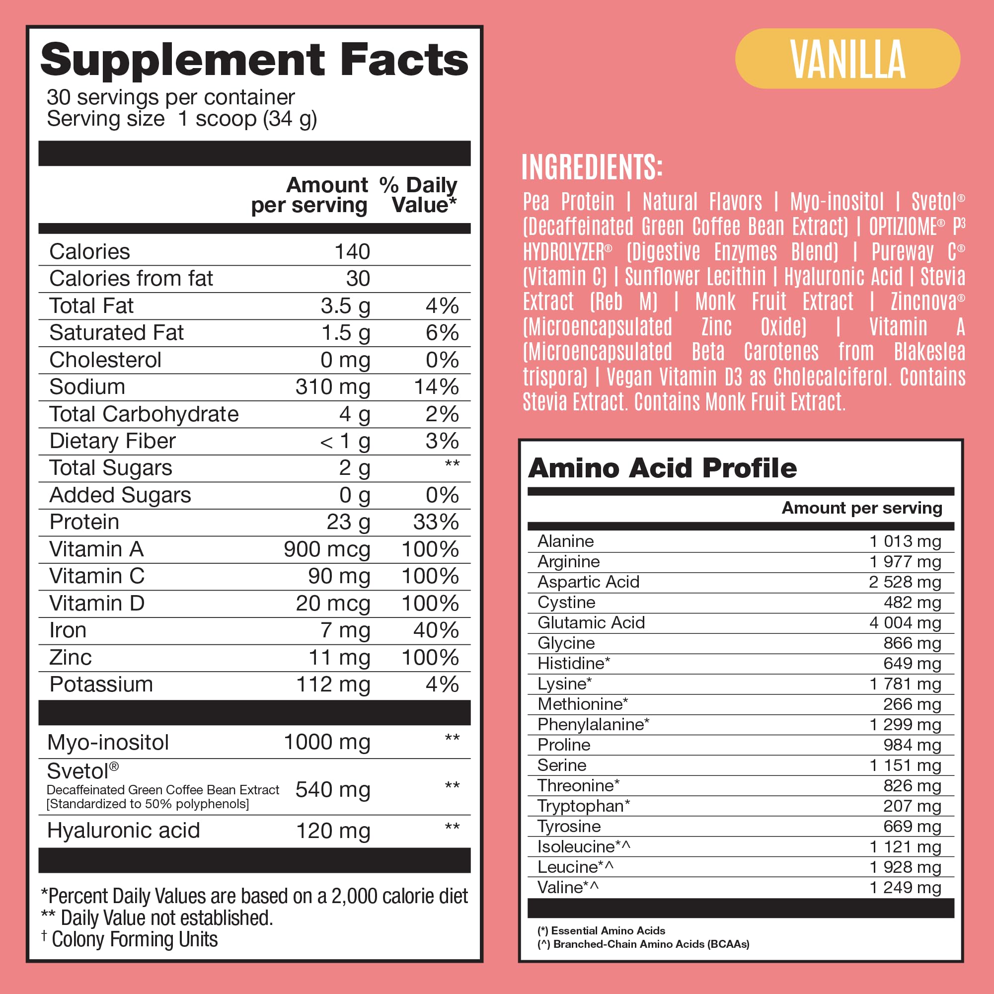 BIRDMAN Fitmingo vanilla protein back view packaging emphasizes low calorie