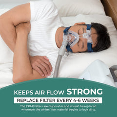 Bistras airflow-optimized inline filter supports strong air delivery.