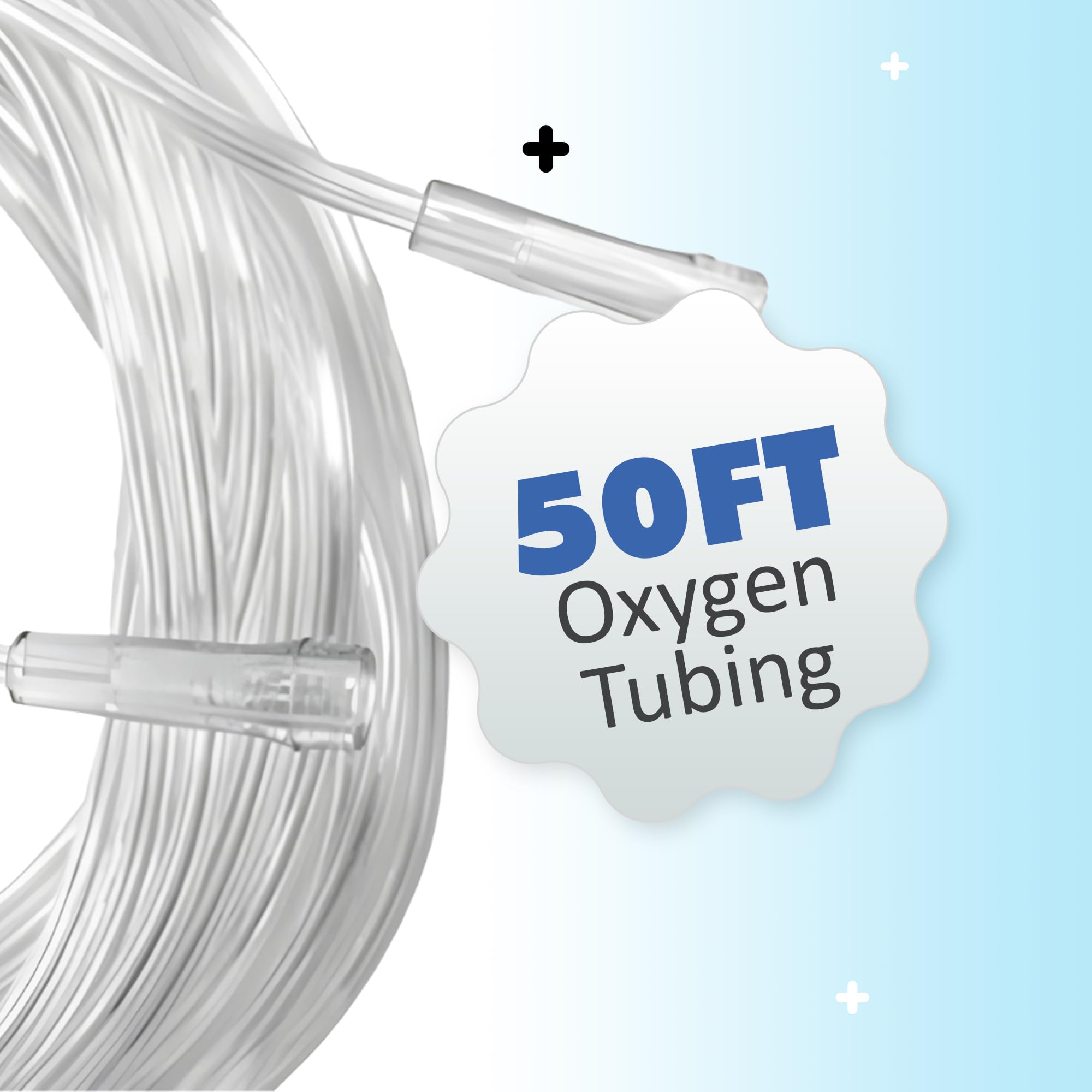 Bistras Oxygen Tubing 50ft non-kinking keeps tubing flexible