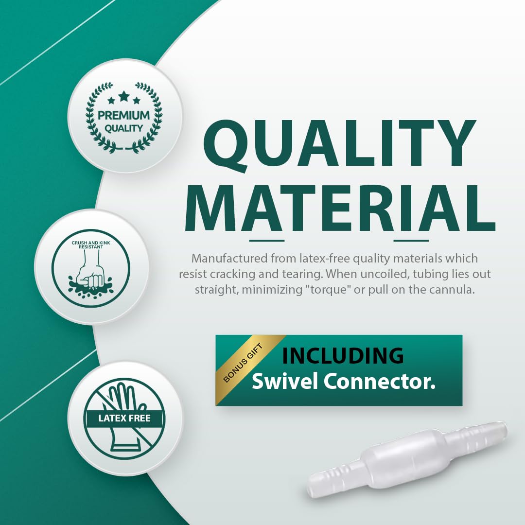 Bistras Oxygen Tubing inner 6-channel lumen maintains continuous airflow.