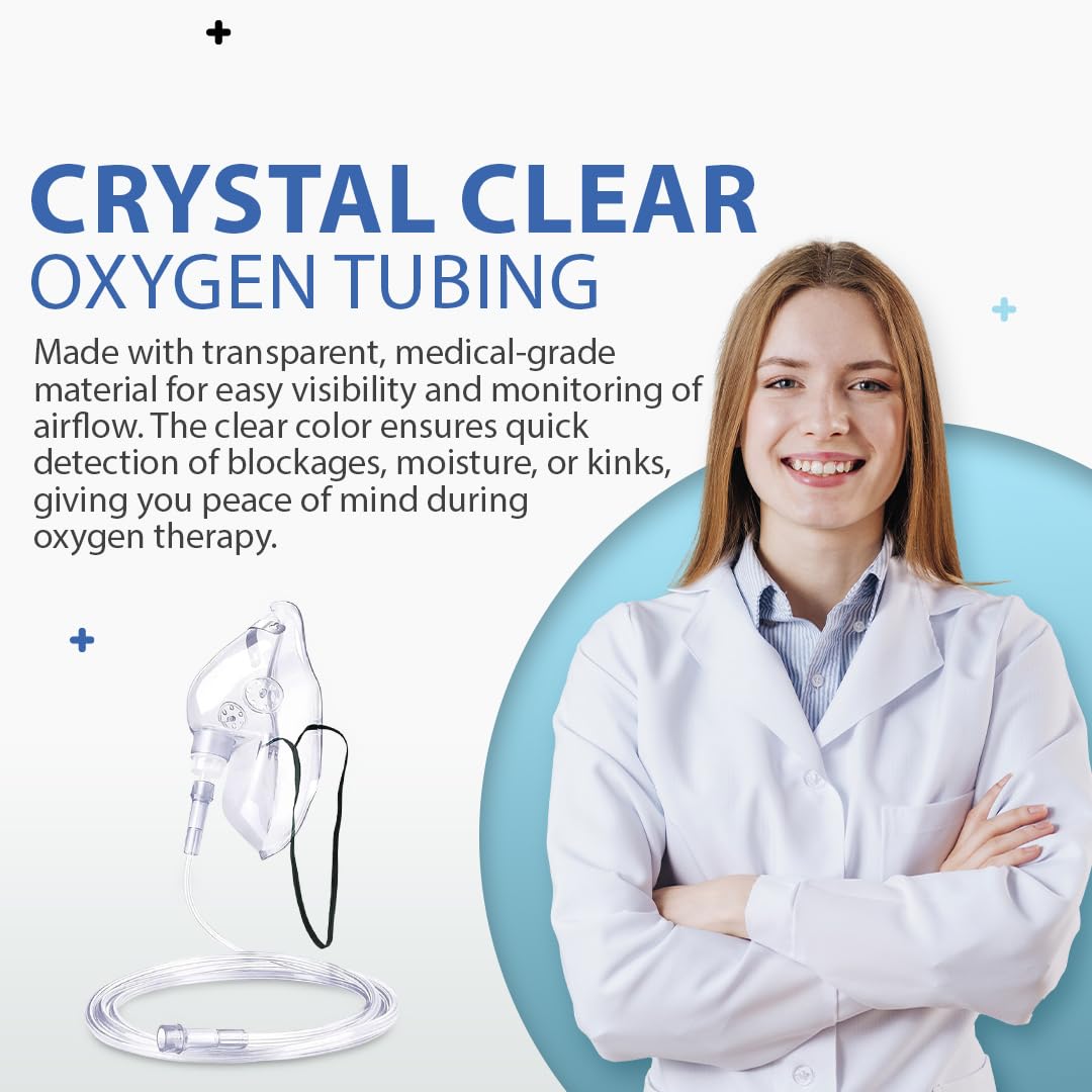 Bistras Oxygen Tubing standard end connectors fit most concentrators