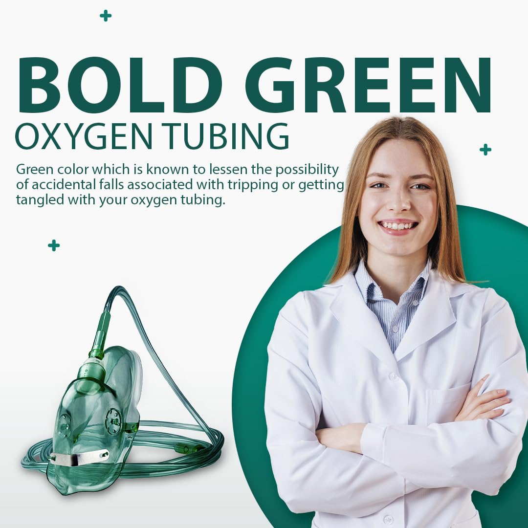 Bistras Oxygen Tubing with standard end connectors fits most concentrator setups.
