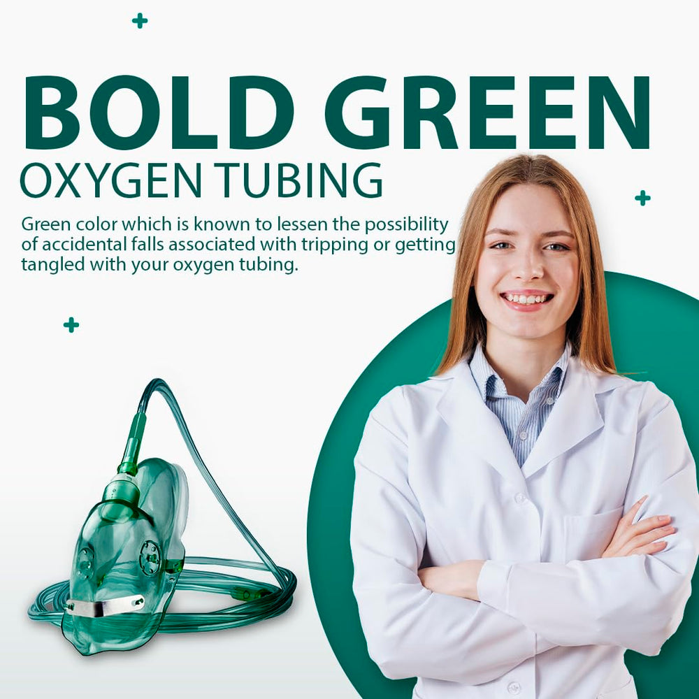 Bistras Oxygen Tubing with standard end connectors fits most concentrator setups.