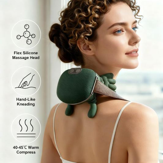 BitOffun 4D kneading technology close-up simulating human touch for relaxation