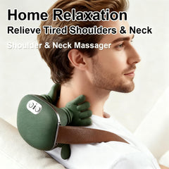 BitOffun heated massage with dual temperature settings on display for tired necks