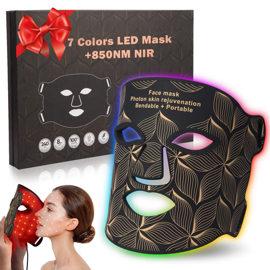 biuufish red light mask front view for at-home skin care