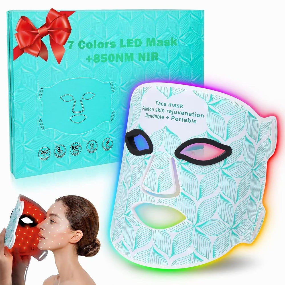Biufish red light mask front view for at-home skincare