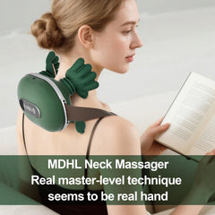 BIVIPO massager back view showing ergonomic support for shoulders.