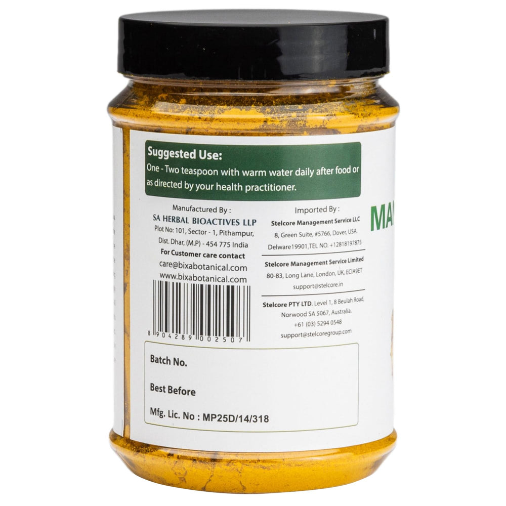 Bixa Botanical Mango Ginger Powder enhances curries and rice dishes with aroma.