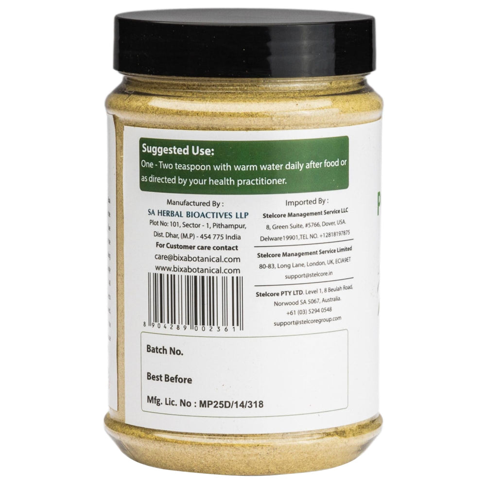 bixa BOTANICAL Polapola bottle close-up highlights lab-tested vegan gluten-free quality