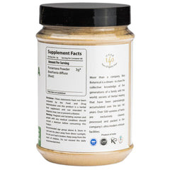 bixa botanical Punarnava powder added to smoothie delivers earthy notes.