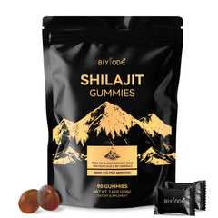 BIYODE Shilajit Gummies with Himalayan resin for natural energy support.