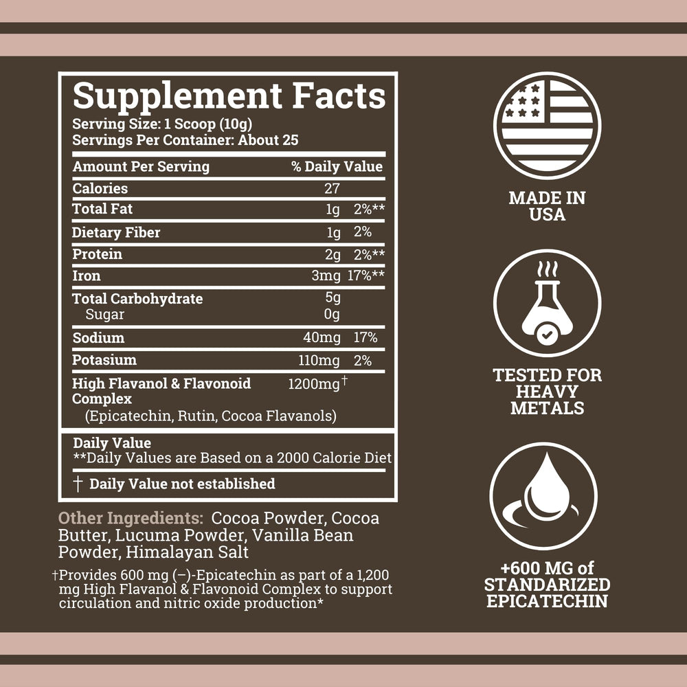 Black Forest Cocoa Powder in a shaker demonstrates convenient morning boost.