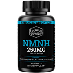 Black Forest NMNH bottle front showing potency for daily NAD+ support