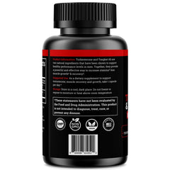 Front label of Black Forest Turkesterone Tongkat Ali showing USA-made quality