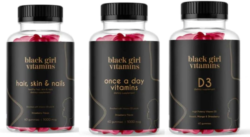 Black Girl Vitamins hair skin nails gummies for everyday radiance