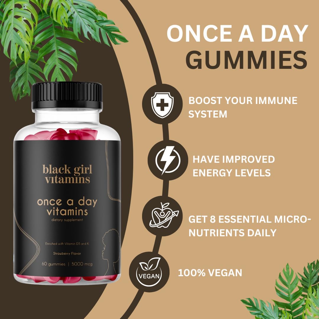 Black Girl Vitamins immunity-boost gummies highlighting immune support with essential vitamins.