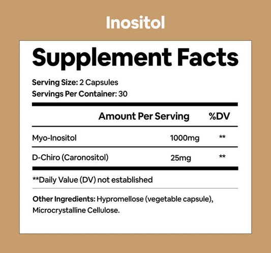 Black Girl Vitamins Inositol capsules packaging emphasizes gluten-free vegan formula