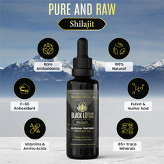 Black Lotus Shilajit ionic minerals support balanced energy and focus.