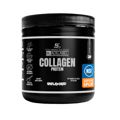 BLACKLABEL Collagen Peptides unflavored tub ready for daily use and easy mixing.