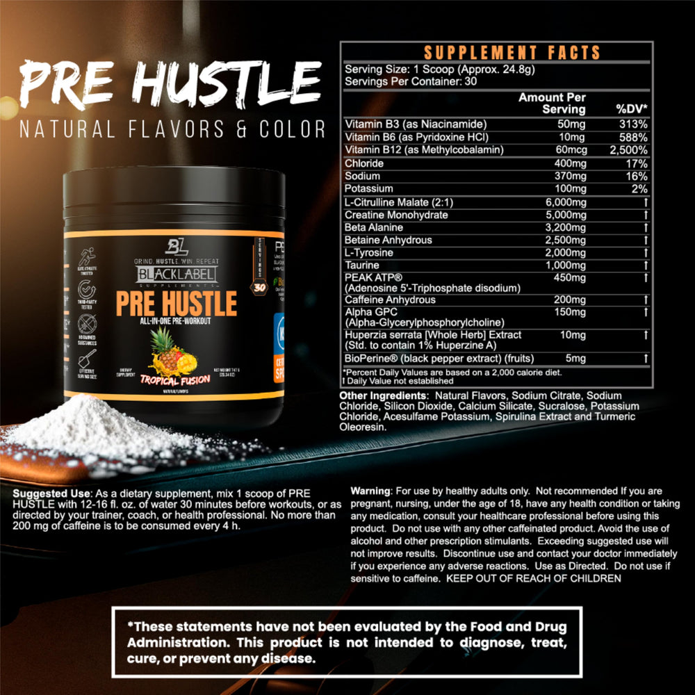 Pouring PRE Hustle V3 tropical fusion shows smooth mixing