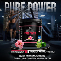 BlackLabel Pure Power scoop of dry powder for quick, precise servings.