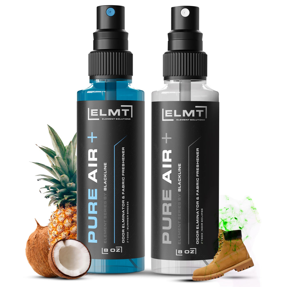 Blackline 4-in-1 shoe deodorizer spray neutralizes shoe odors for lasting freshness.