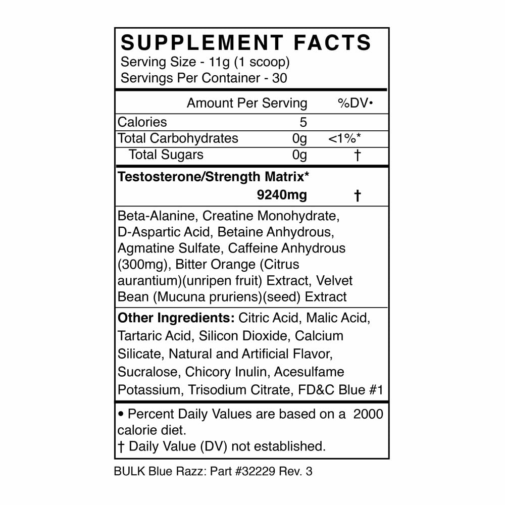 BLACKMARKET blue razz preworkout fits morning routine.