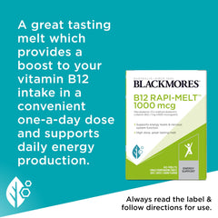 The melt delivers 1000mcg of B12 per dose in a convenient bottle.