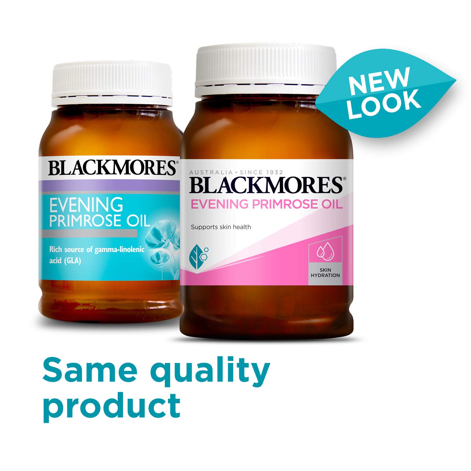Front label of Blackmores Evening Primrose Oil, 1000 mg per capsule for omega-6 intake.