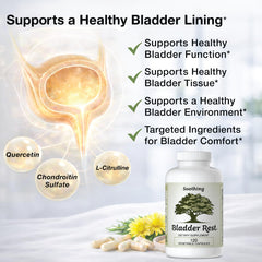 Bladder Rest label and USA made seal on the packaging