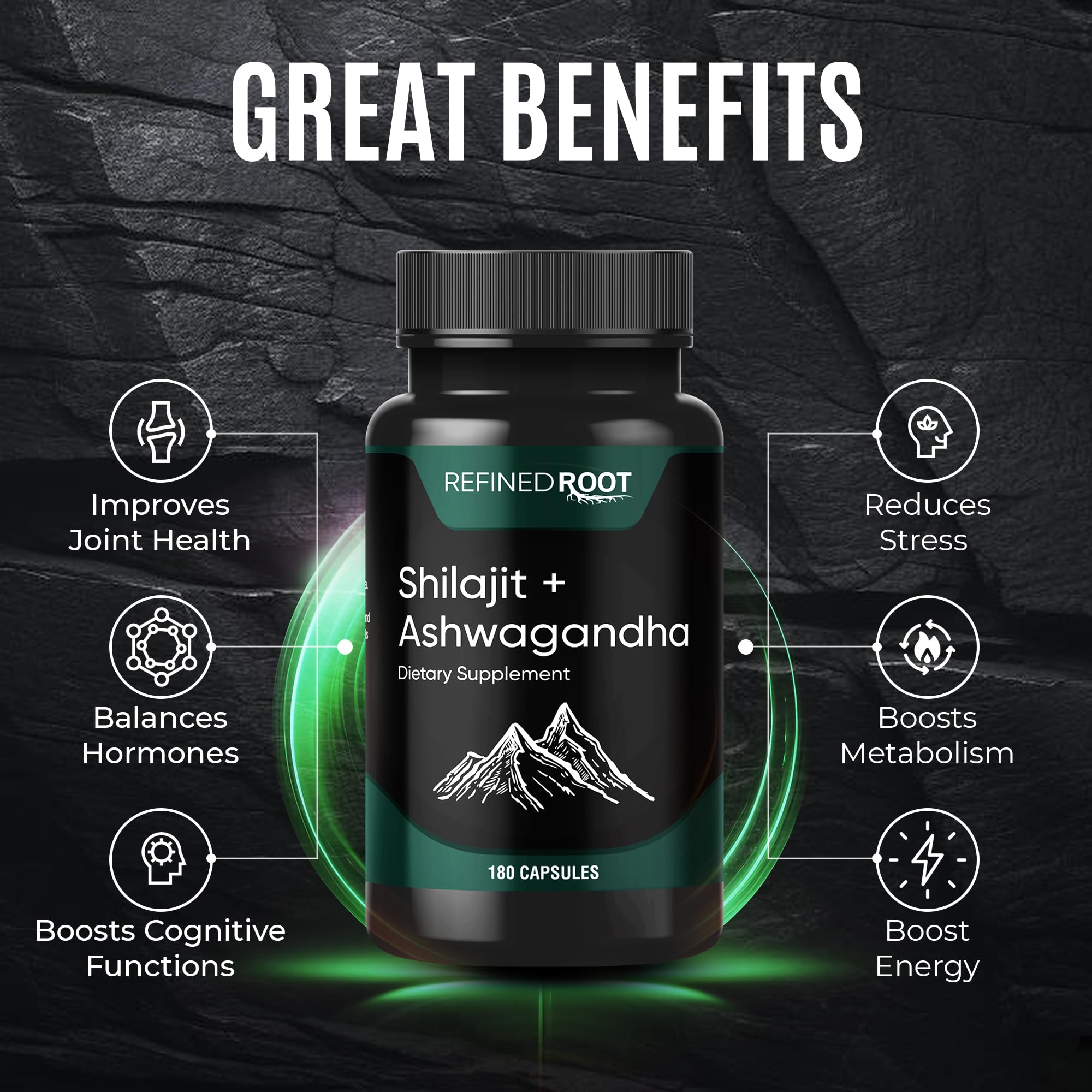 Blast Supplements Ashwagandha capsules packaging ready for stress resilience during busy days.