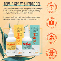 BLDG ACTIVE Skin Repair gel applied to small irritations for comfort