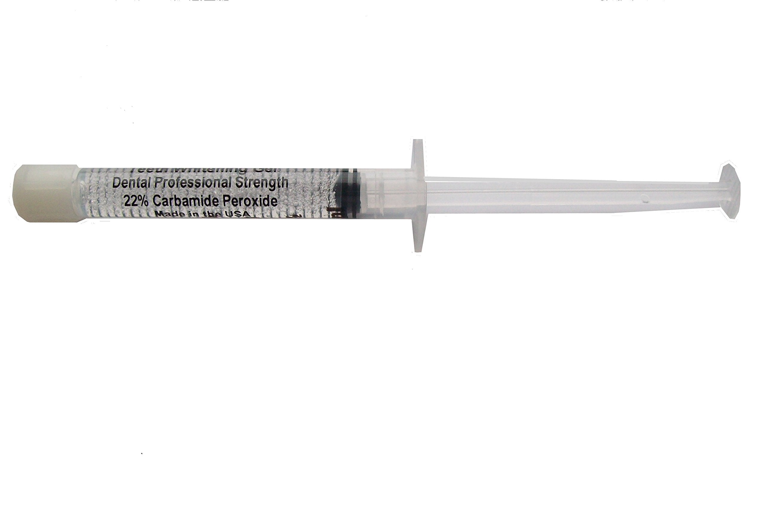 Bleach Pro Whitening 22% carbamide peroxide gel ready for home whitening sessions.