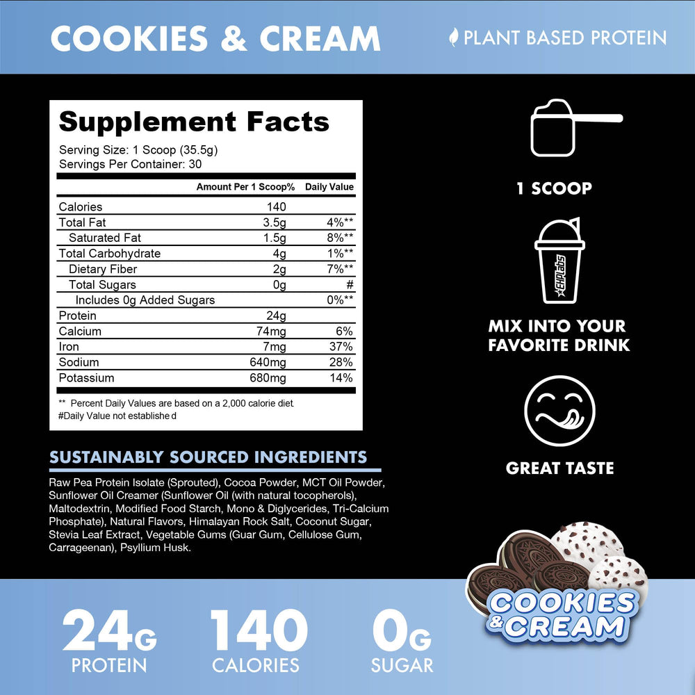 Blessed vegan protein powder scoop for easy measurement