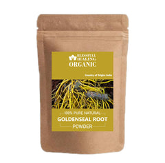 Blessfull Healing Goldenseal root powder jar front label showing pure natural content for everyday use