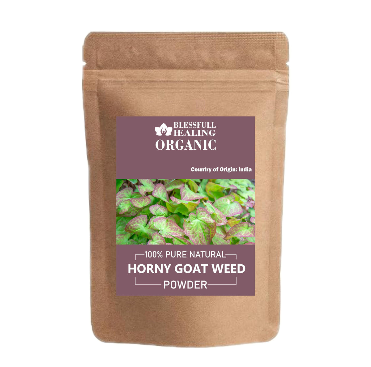 Blessfull Healing Horny Goat Weed Powder jar for daily wellness routines