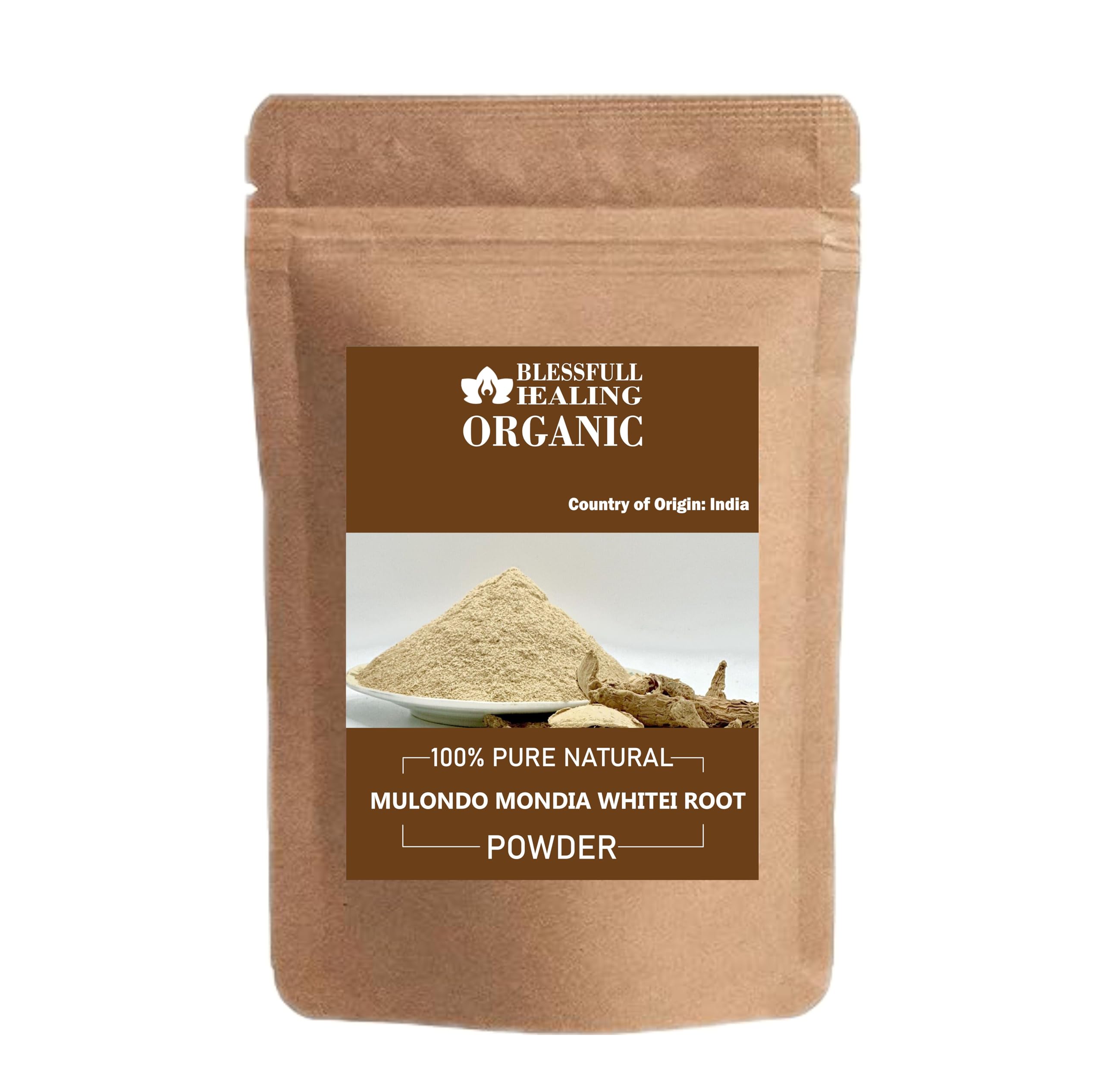 Blessfull Healing Mulondo Mondia Whitei powder packaging, convenient for storage and use