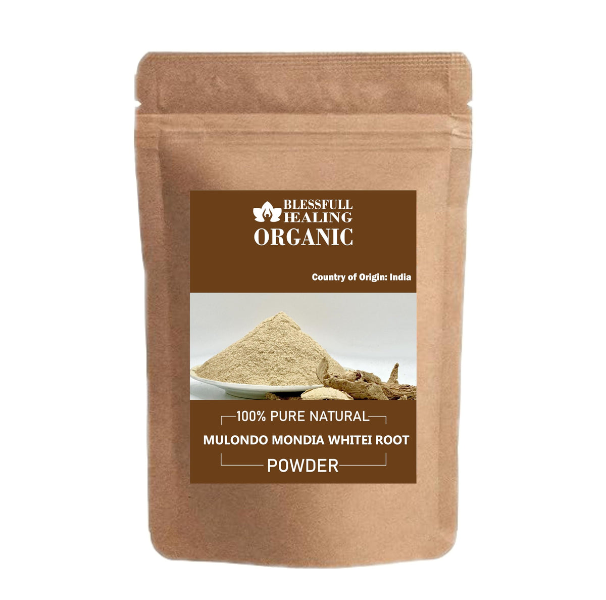 Blessfull Healing Mulondo Mondia Whitei powder packaging, convenient for storage and use