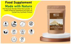 Measuring scoop with Blessfull Healing Mulondo Mondia Whitei powder for daily use