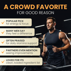 B Life Men’s Testo packaging emphasizes 80 servings and value