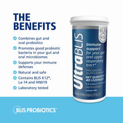 BLIS UltraBLIS ingredient list visual highlighting BLIS K12, La-14, HN019.