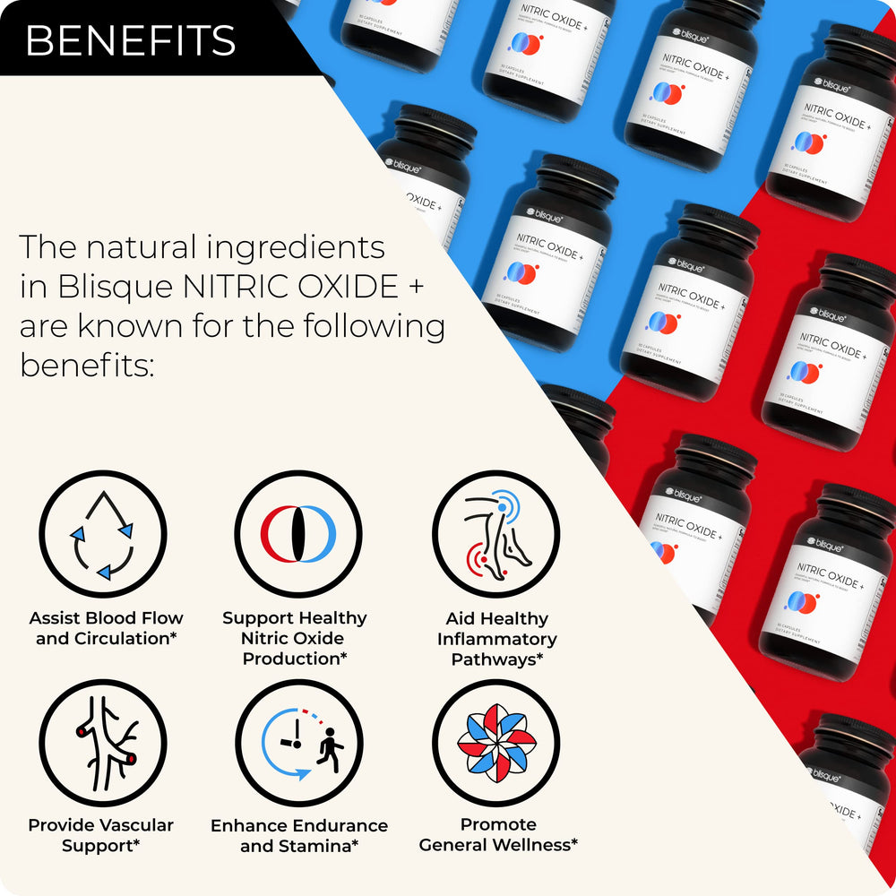 Blisque 90 capsules pack highlights vegan and non-GMO formula for daily use.