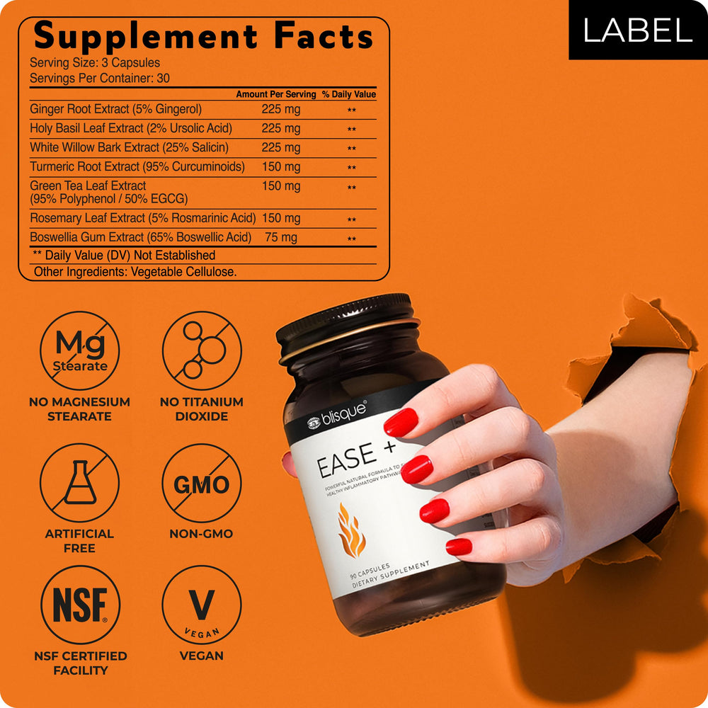 Blisque EASE + boswellia gum visual hints at natural synergy