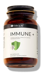 Blisque Immune + bottle label signaling natural daily immune support