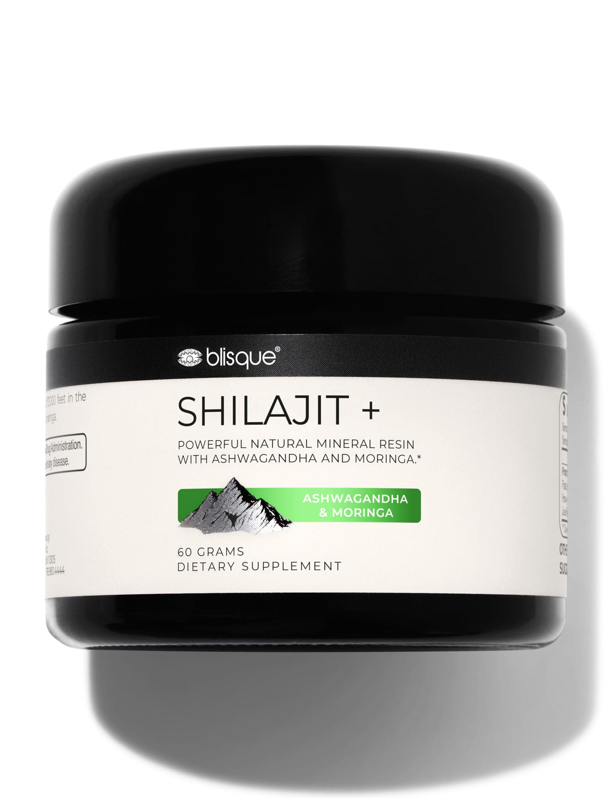Blisque Shilajit resin bottle shows premium quality for daily energy support.