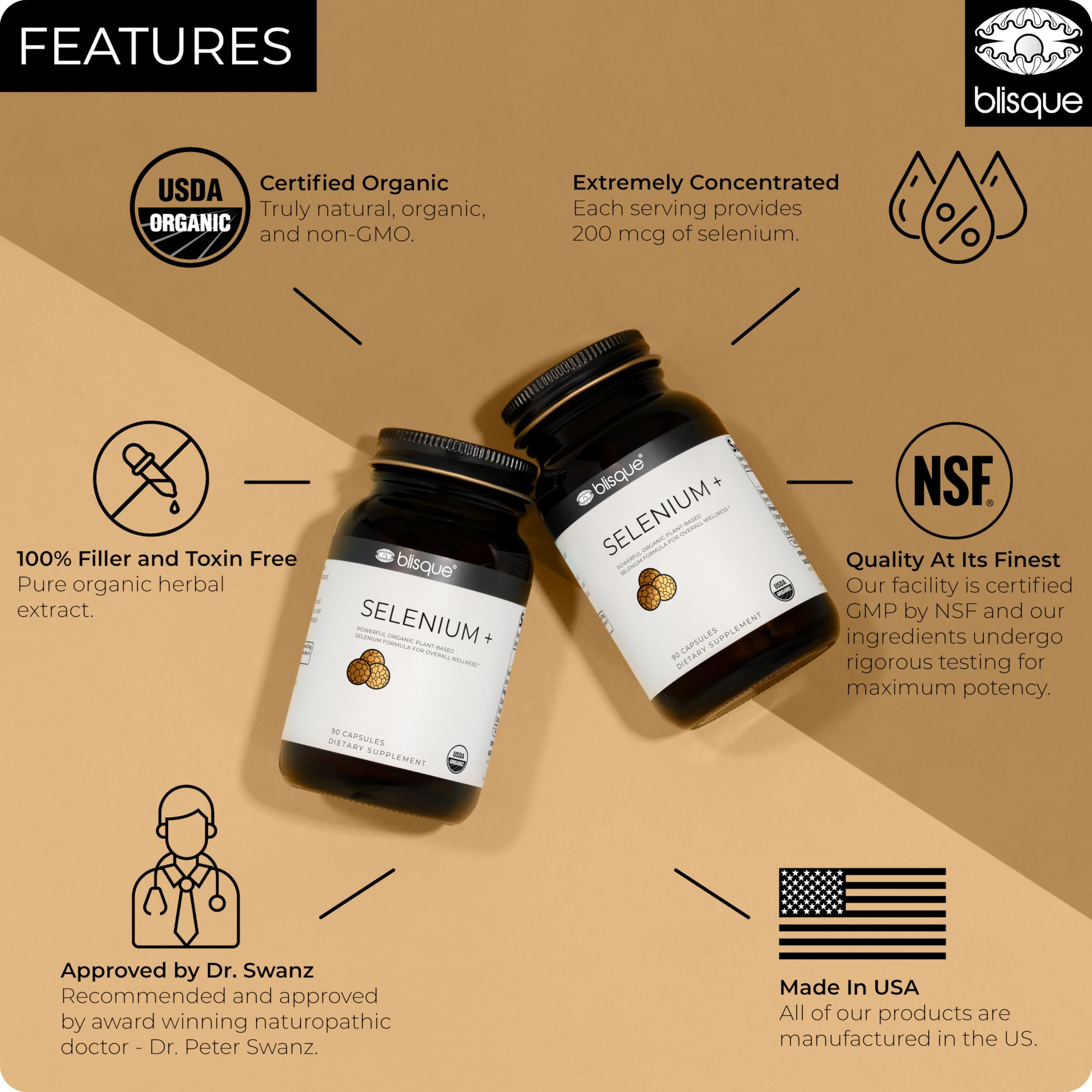 Blisque whole-food selenium from mustard seeds image highlights natural sourcing.