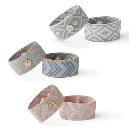 Blisslets Cartagena Collection multicolor band front view shows discreet, stylish comfort.