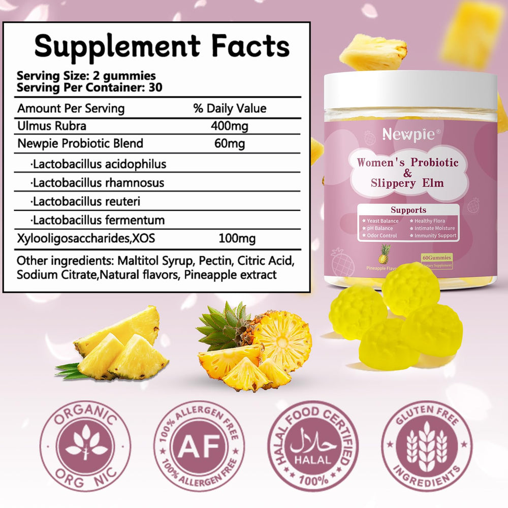 Blltzzz pineapple-flavored probiotic gummies for daily wellness